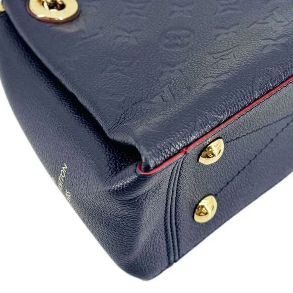 Louis Vuitton Surene BB Empreinte Leather Shoulder Bag Navy Blue - Picture 9 of 16